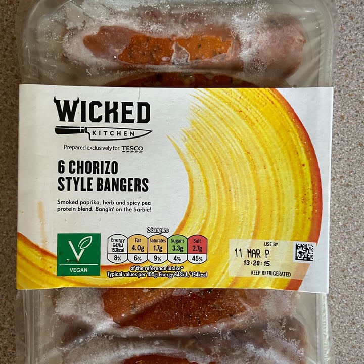 photo of Wicked 6 chorizo style bangers shared by @petermcgill on  12 Jun 2021 - review