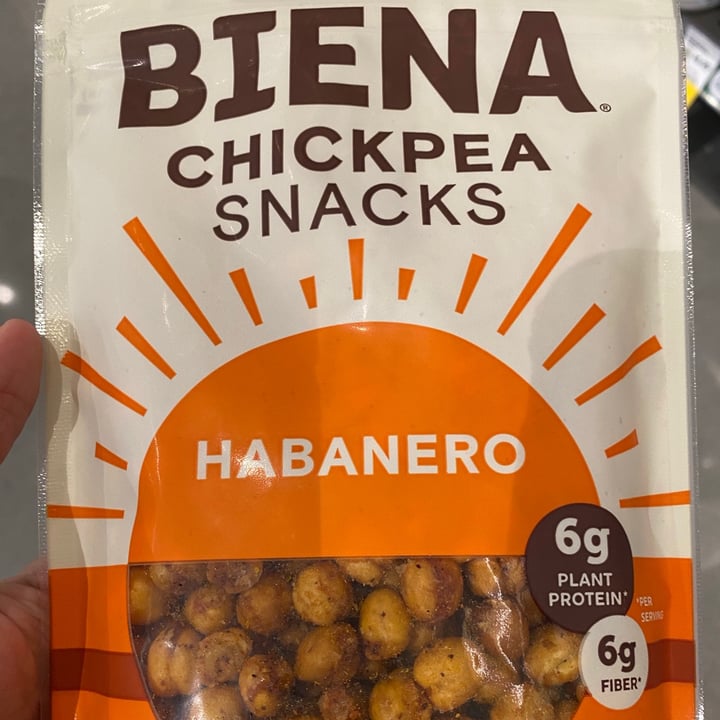 photo of Biena Snacks Chickpea Snacks Habanero shared by @jessierose on  14 Jun 2021 - review