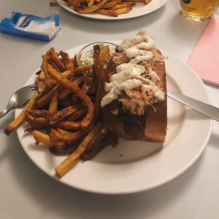 photo of EATERNIA Hot dog with fries & cilantro dip shared by @dekamerona on  16 Dec 2020 - review