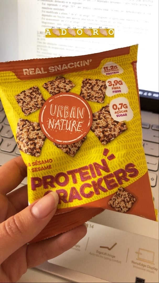 photo of Urban nature Urban Nature Protein Crackers shared by @anabeatriz on  23 Jan 2020 - review