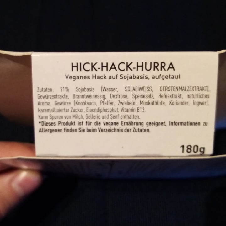 photo of The Vegetarian Butcher Hick Hack Hurra shared by @astronautovic on  18 Apr 2021 - review