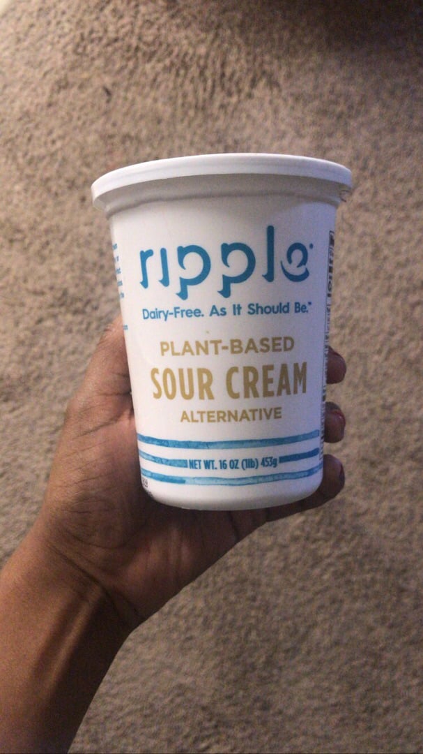 review photo of Ripple Foods DISCONTINUED Plant-Based Sour Cream shared by @vegan4furlife on 01 Mar 2020 - review
