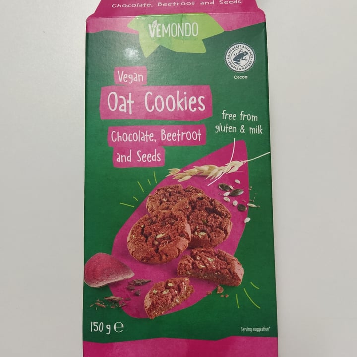 review photo of Vemondo Oat Cookies Chocolate Beetroot and Seeds shared by @esserena on 13 Jun 2022 - review