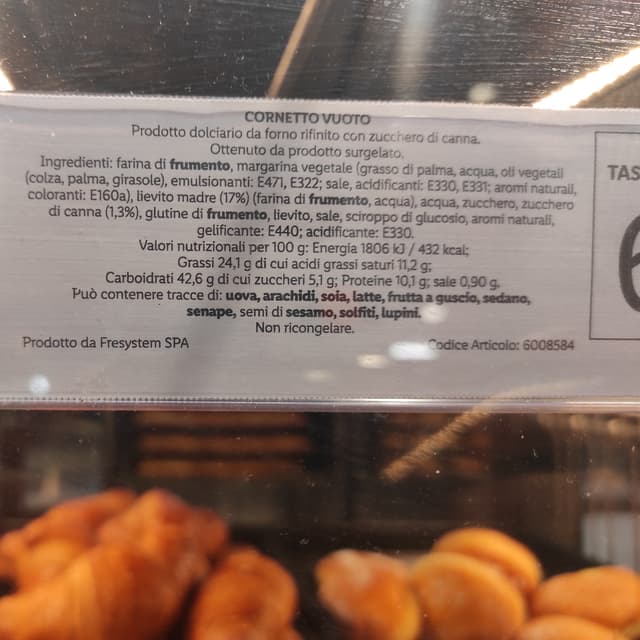 Photo of the dish “Cornetto Vuoto (Pasticceria Fresca)”