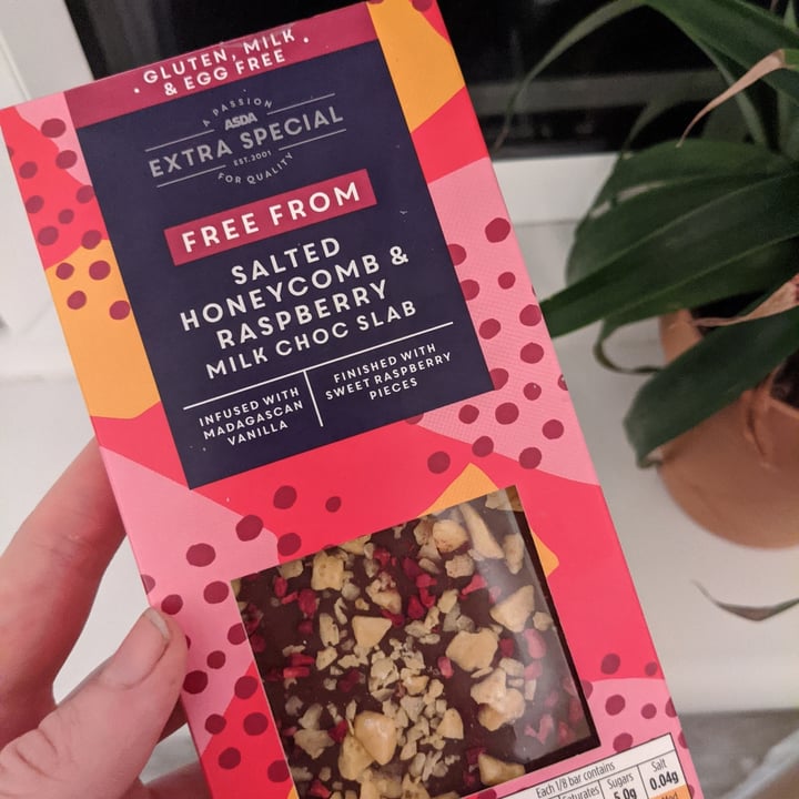 photo of ASDA Free From Salted Honeycomb And Rasberry Milk Choc Slab shared by @cherrypersimmon on  14 Sep 2020 - review