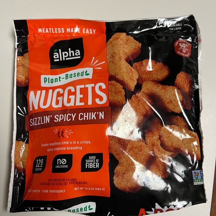photo of Alpha Foods Plant-Based Nuggets - Sizzlin' Spicy Chik'n shared by @courtlynn on  20 Mar 2022 - review