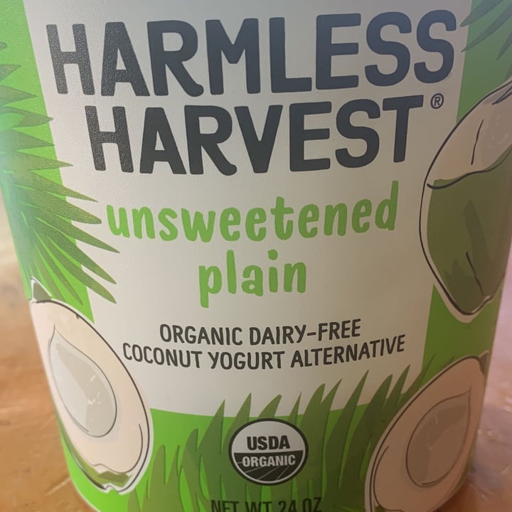 photo of Harmless Harvest Coconut yogurt plain shared by @sustainablesam on  29 Jun 2022 - review