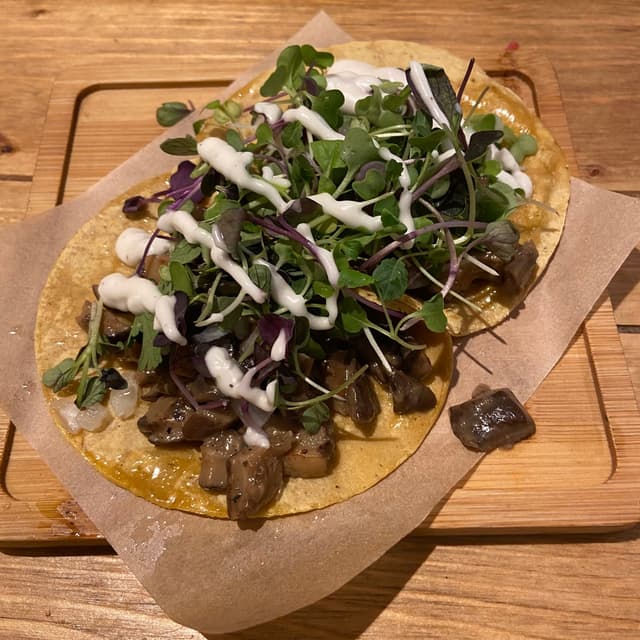菜肴“Tacos de setas”的照片