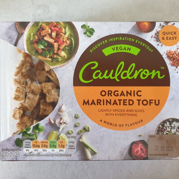 photo of Cauldron Organic Marinated Tofu shared by @v3e3r3o on  02 Oct 2020 - review
