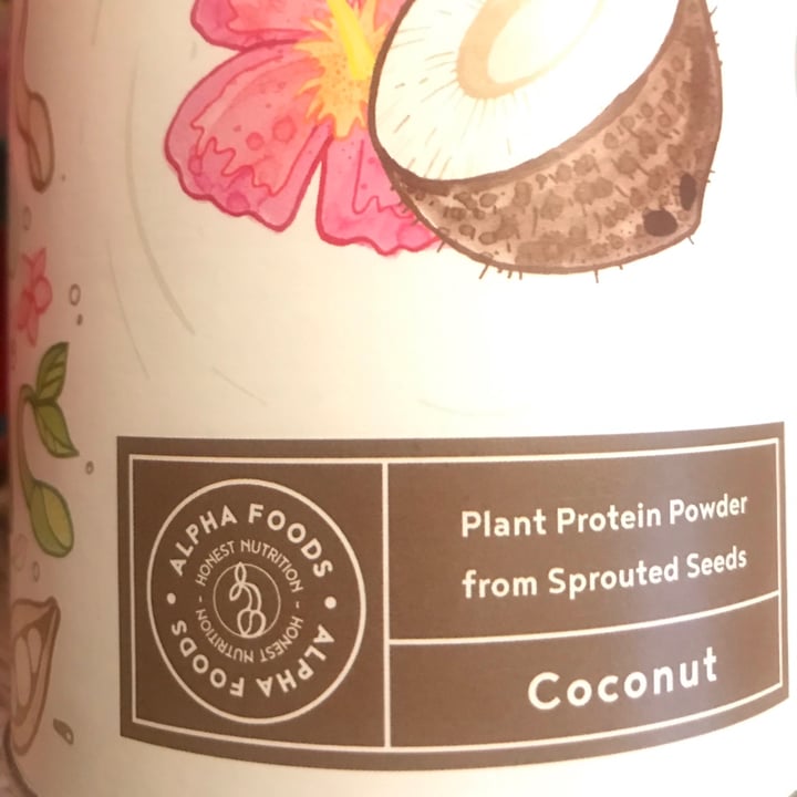 photo of Alpha Foods (Supplements) Vegan Protein powder Coconut shared by @moon28 on  30 Dec 2020 - review