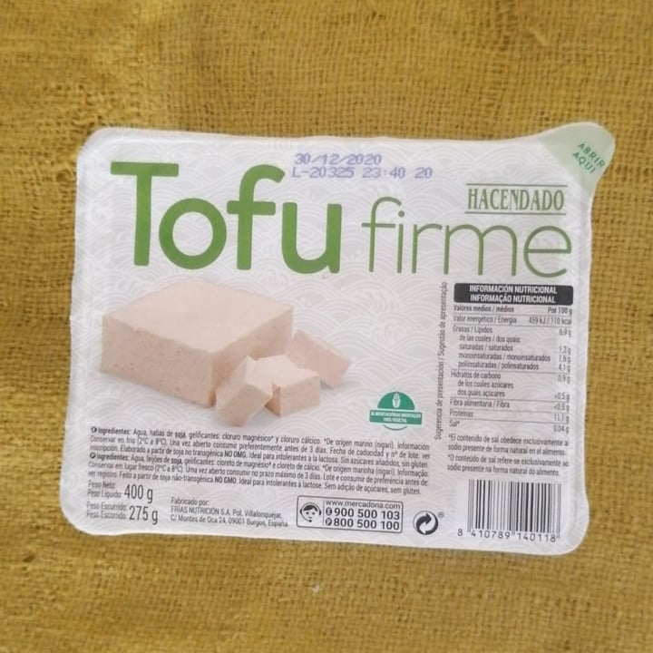 photo of Hacendado Tofu Firme shared by @blackbird on  26 Jan 2021 - review