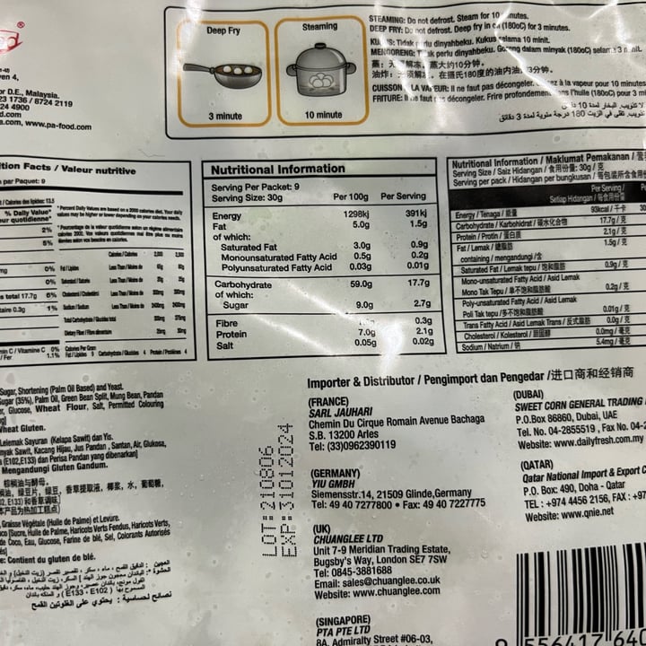 review photo of PA food Mini Pandan Coconut Steam Buns shared by @sunshineinspo on 29 Oct 2021 - review
