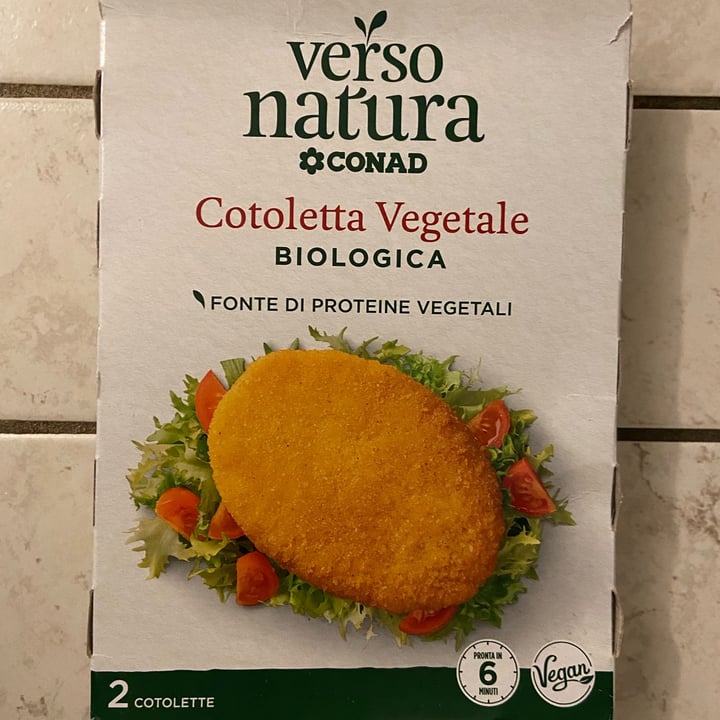 photo of Verso Natura Conad Veg Cotoletta Vegetale Biologica shared by @silviaepenny on  14 Jul 2022 - review