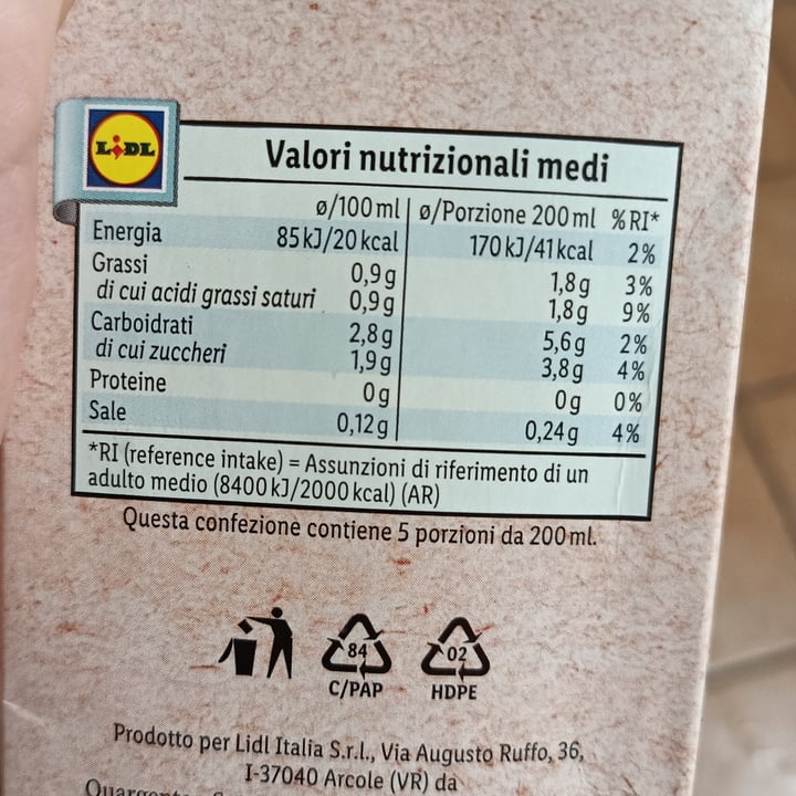 photo of Milbona Bevanda Cocco e Riso shared by @martarepe on  02 Jan 2022 - review