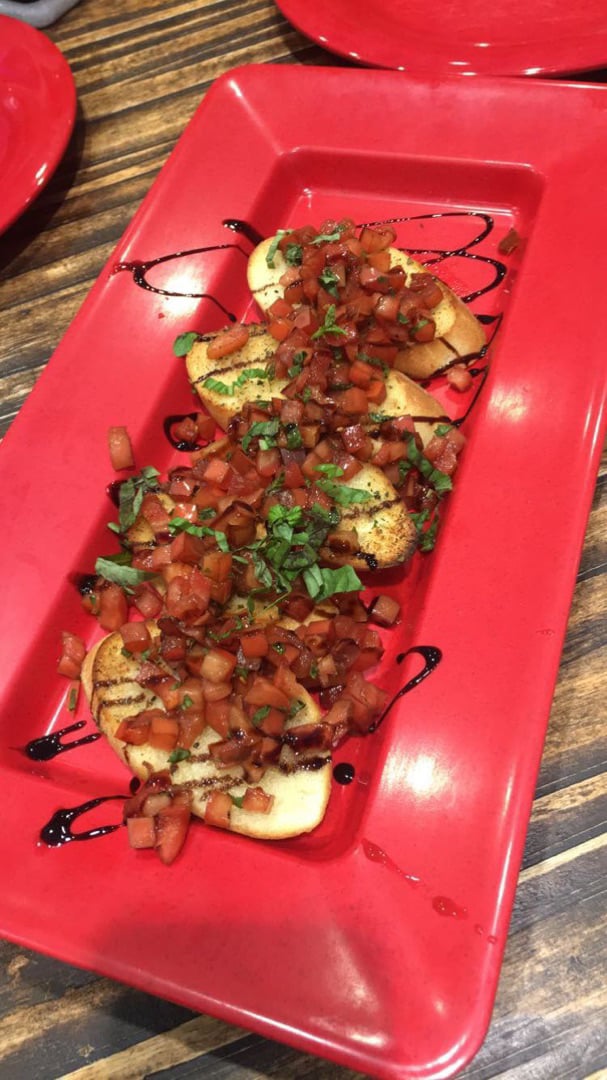 review photo of Mellow Mushroom Bruschetta shared by @horningsaraeb on 30 Jun 2019 - review