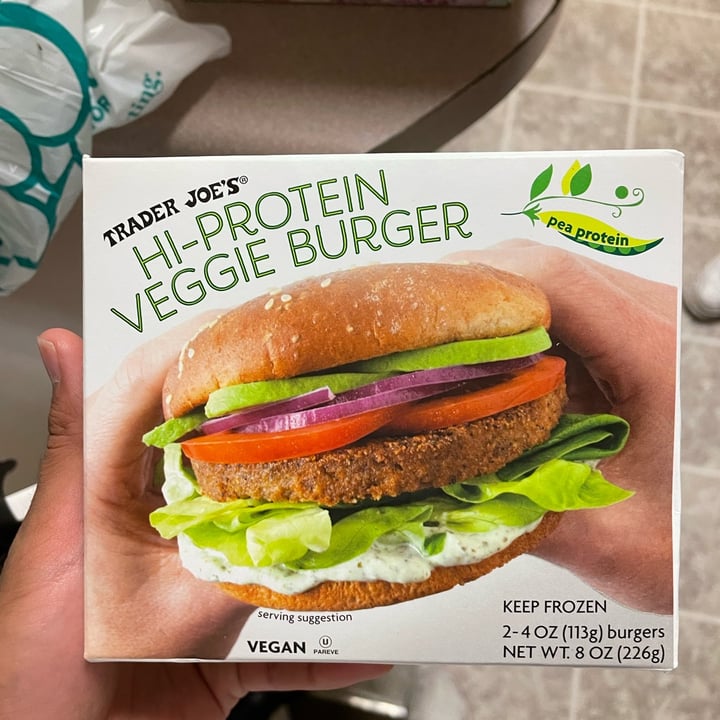 review photo of Trader Joe's High protein veggie burger shared by @aneeshgoli on 09 Apr 2022 - review