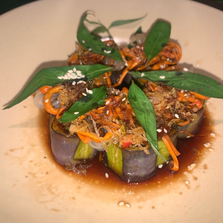 review photo of Quán chay Ưu Đàm Eggplant Roll Vermicelli shared by @tiascaz on 16 Aug 2022 - review
