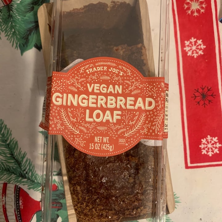 photo of Trader Joe's Vegan Gingerbread Loaf shared by @bananarosie on  27 Dec 2020 - review