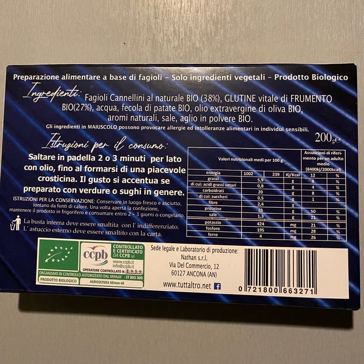 review photo of Tutt'altro Costoletta Vegetale A Base Di Fagioli Cannellini shared by @alicelovestheanimals on 07 Feb 2022 - review
