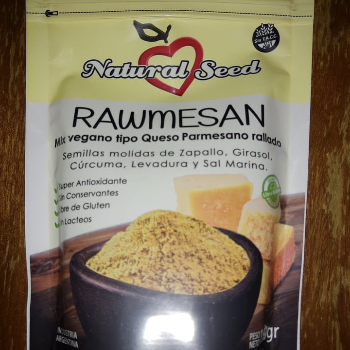 photo of Natural Seed Rawmesan shared by @jfaviaveggie on  21 May 2022 - review