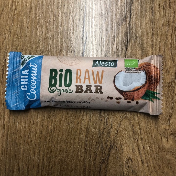 photo of Alesto Bio Raw Bar Chia Coconut shared by @nusa on  19 Aug 2021 - review