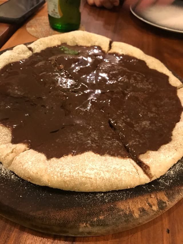菜肴“Pizza Nutella”的照片
