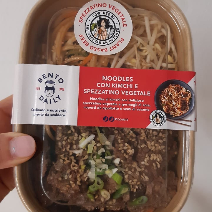 review photo of Bento daily Noodles Con Kimchi E Spezzatino Vegetale shared by @fedemarzorati on 01 Apr 2022 - review