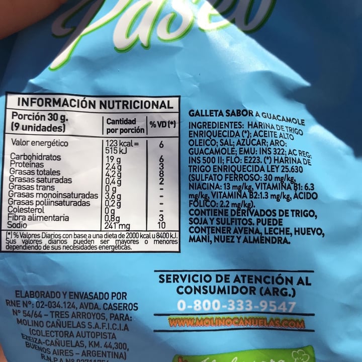 review photo of Paseo Mini chatitas sabor guacamole shared by @vickysirianni on 28 Jan 2022 - review