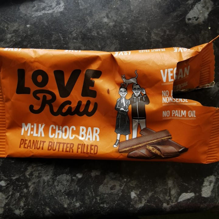 photo of LoveRaw Peanut Butter Filled M:lk Choc Bar shared by @dhanipatel on  30 Apr 2021 - review