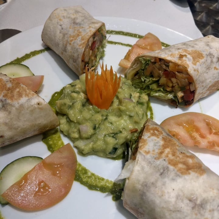 photo of Veggie Garden Maxi wrap con guacamole y queso vegano (wrap with guacamole and vegan cheese) shared by @chiaraclaire on  28 Mar 2022 - review
