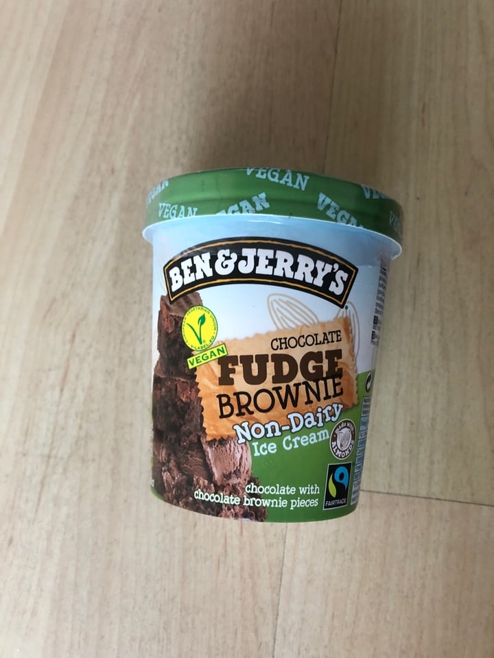photo of Ben & Jerry's Chocolate Fudge Brownie Non-Dairy Ice Cream shared by @milapraschma on  11 Feb 2020 - review