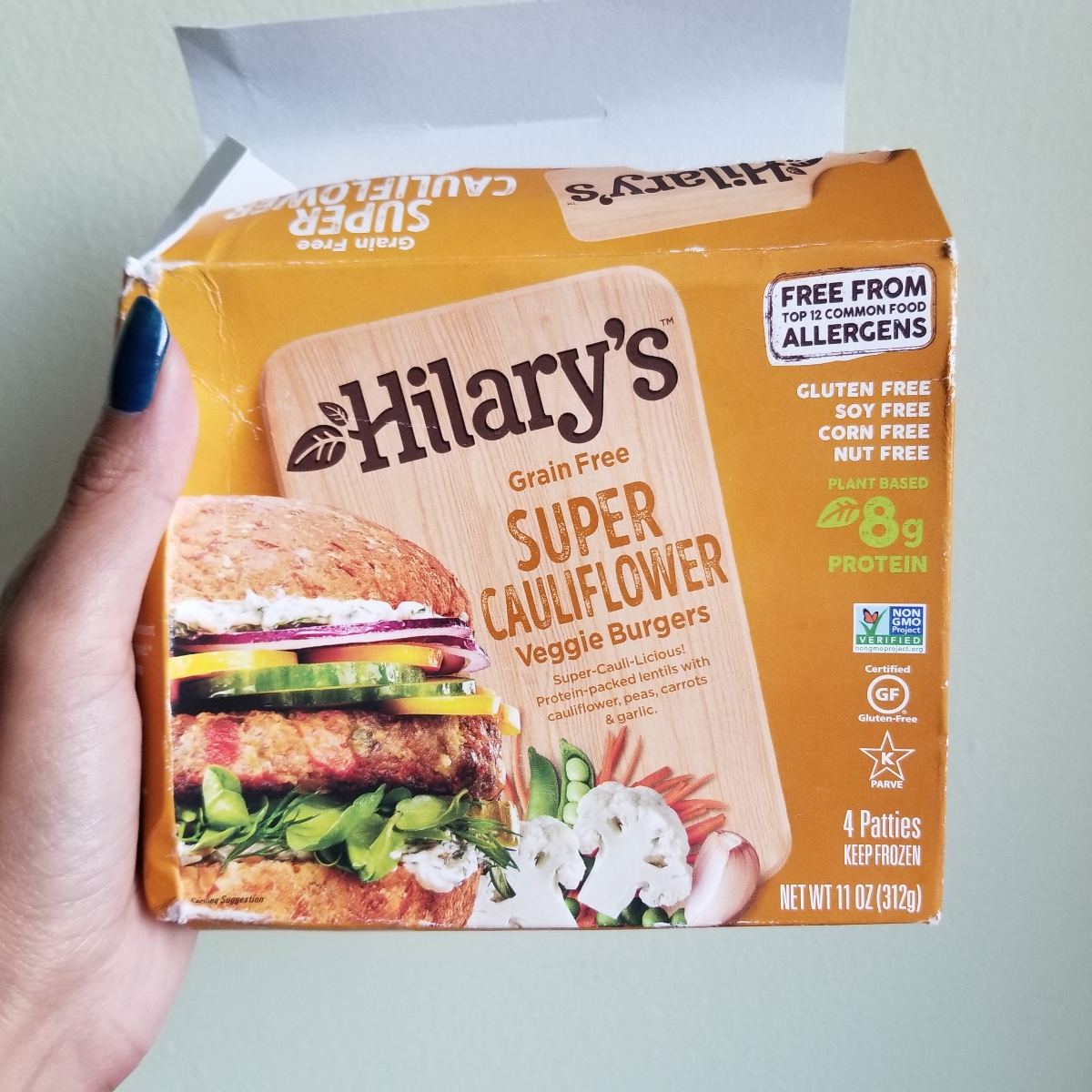 Hilary's Super Cauliflower Veggie Burgers Reviews abillion