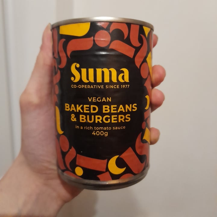 photo of Suma Vegan Baked Beans And Burgers shared by @thehorrorherbivore on  26 Feb 2022 - review