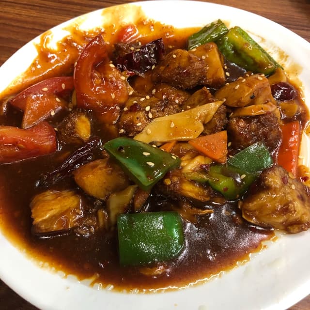 Photo of the dish “Gongbao monkey head mushroom”