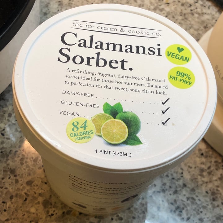 photo of The Ice Cream & Cookie Co Calamansi Sorbet shared by @daveidchung on  25 Apr 2020 - review