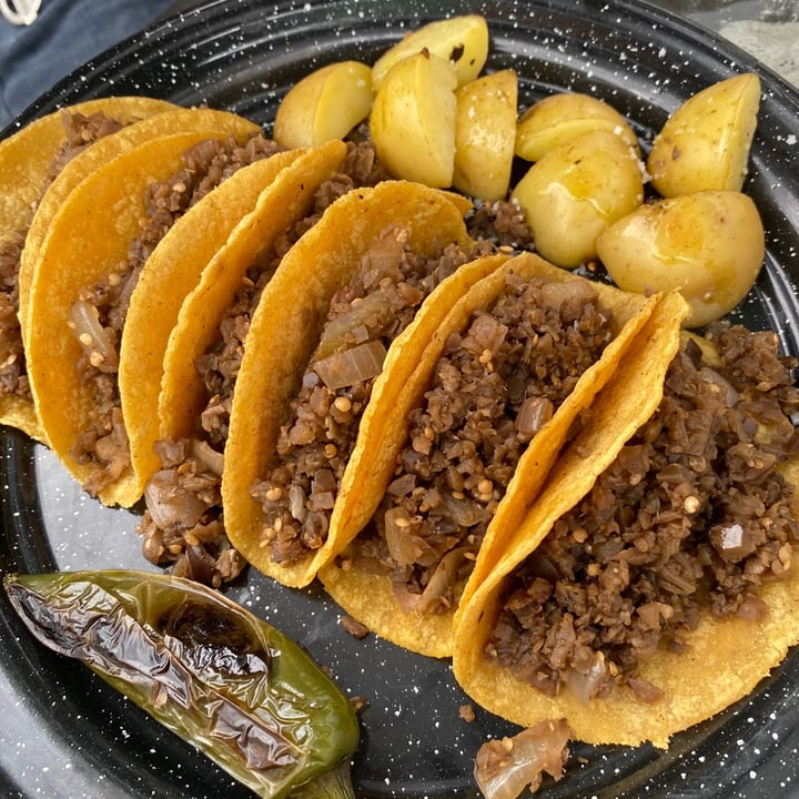 photo of Hijos del Sol (Delivery y Pick-up) Tacos De Barbacoa De Berenjena shared by @anacasillas on  25 Nov 2020 - review