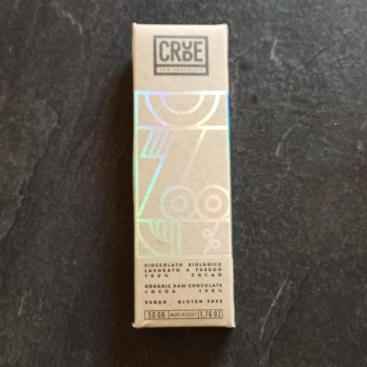 review photo of crude raw Cioccolato Crudo Senza Zucchero Fondente 100% shared by @deedie on 03 Sep 2022 - review
