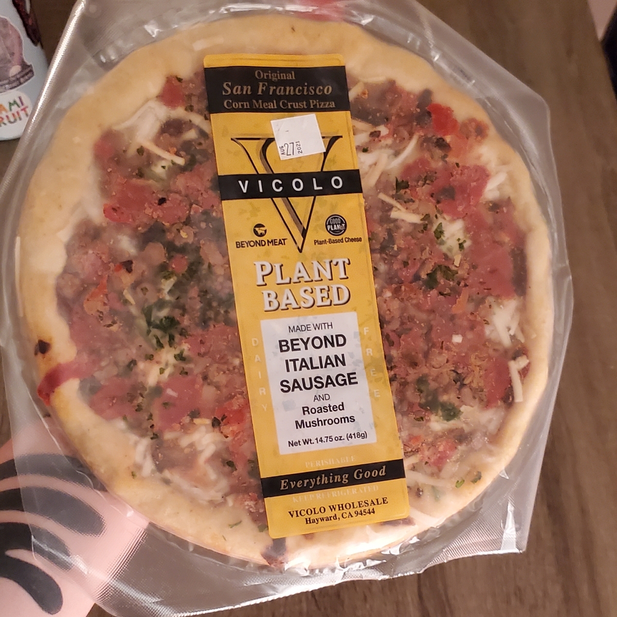 Beyond Italian Sausage & Roasted Mushroom Pizza from Vicolo - Vegan ...