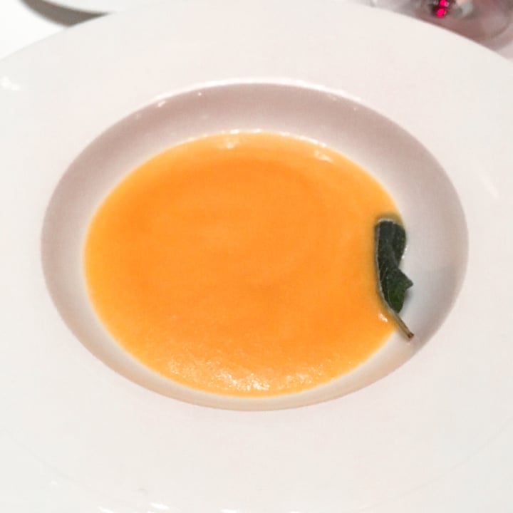 photo of Galvin La Chapelle Velouté of Ironbark Pumpkin & Crispy Sage shared by @veroniqueteque on  06 Dec 2020 - review