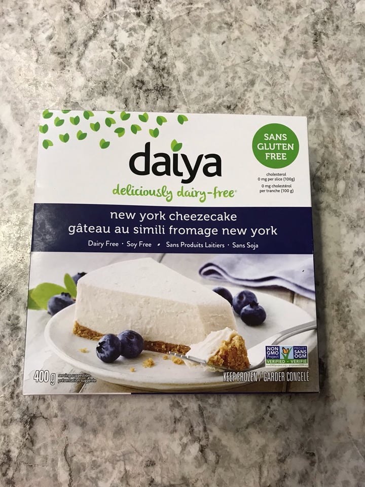 review photo of Daiya New York Cheezecake shared by @terrilee on 22 Dec 2019 - review