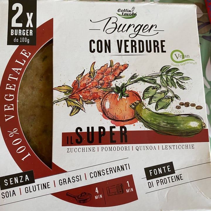 photo of Cottintavola Burger con verdure il super shared by @rifiutairifiuticrbt on  13 Sep 2022 - review