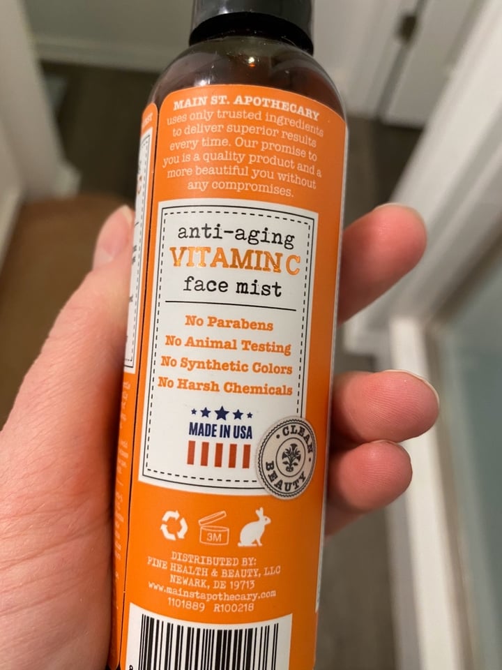review photo of Main St. Apothecary Anti-aging Face Mist shared by @courtthetort on 23 Jan 2020 - review