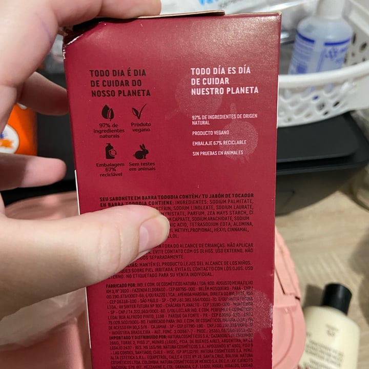 review photo of Natura Jabón de Tocador Puro Vegetal Cereza Y Avellana shared by @taliki on 27 Apr 2022 - review
