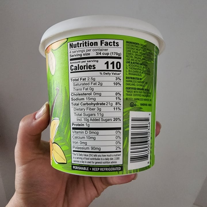 photo of Harmless Harvest Vanilla coconut yogurt shared by @jonedoe007 on  23 Jun 2022 - review