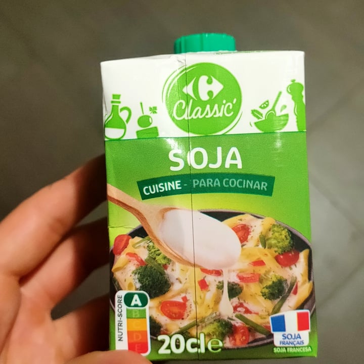 photo of Carrefour Classic Soja Cream shared by @vegfitmum on  04 Sep 2022 - review