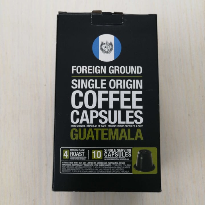 photo of Foreign Ground Single Origin Coffee Capsules Guatemala shared by @marisaweber on  01 Oct 2020 - review