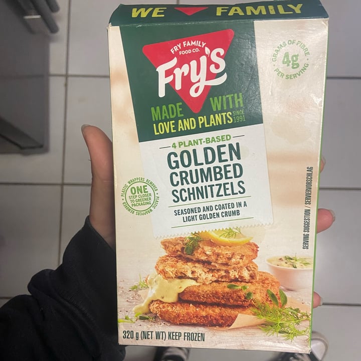 photo of Fry's Family Food Golden Crumbed Schnitzels shared by @tazzl16 on  20 Jul 2022 - review