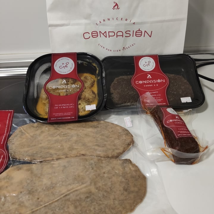 review photo of Come Compasión Carniceria Vegetal Milanesa de Champiñones shared by @julia92 on 08 Sep 2021 - review