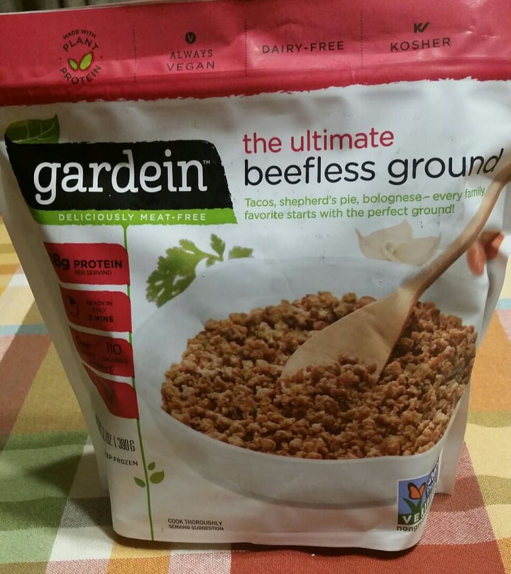 photo of Kroger Marketplace Gardein Beefless Ground shared by @agreene428 on  25 Oct 2019 - review