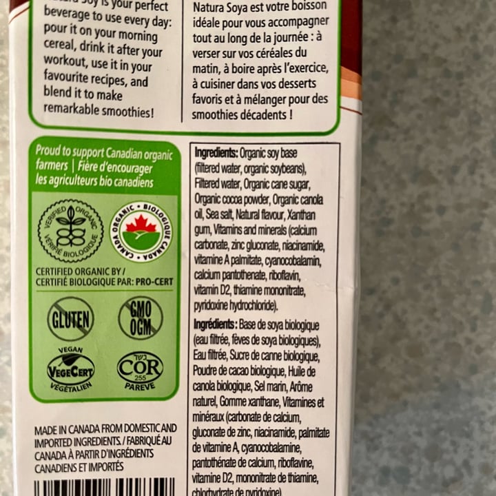 review photo of Natura Fortified soy beverage Chocolate shared by @elisaz on 24 Mar 2022 - review